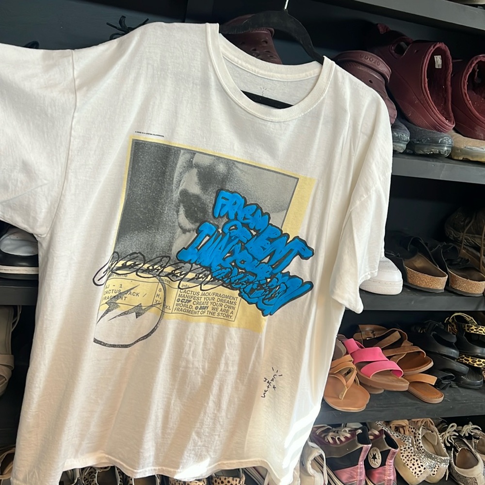 Travis Scott cactus jack for fragment manifest t-shirt